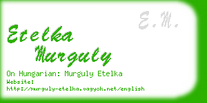 etelka murguly business card
